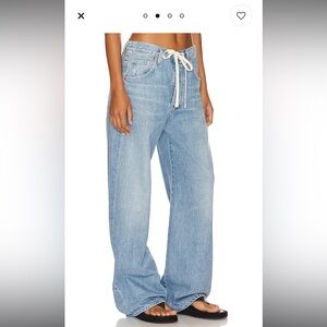 Citizens of Humanity Brynn Drawstring Trouser in Blue Lace